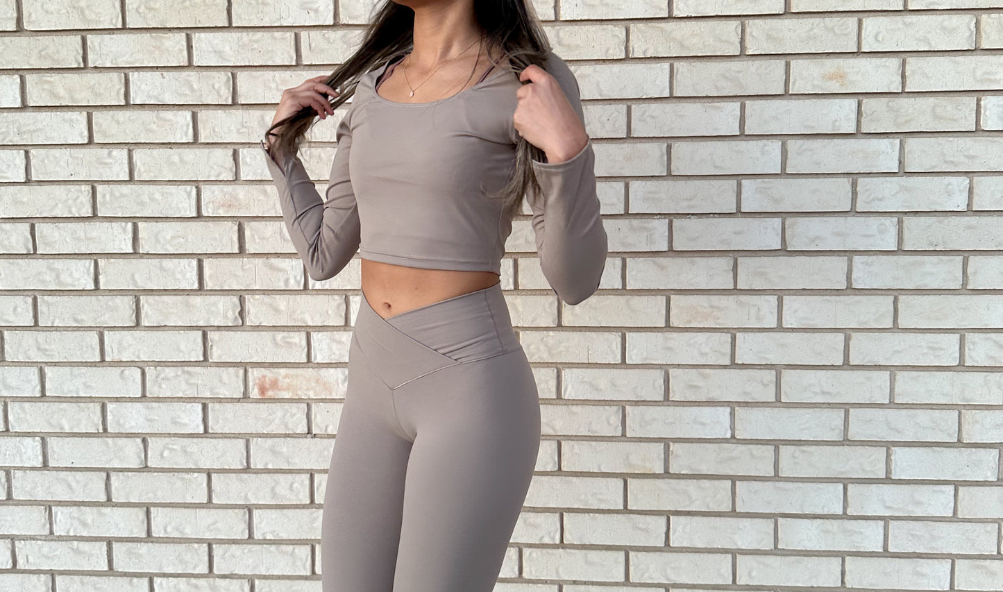 Simple Girl Long Sleeve Taupe